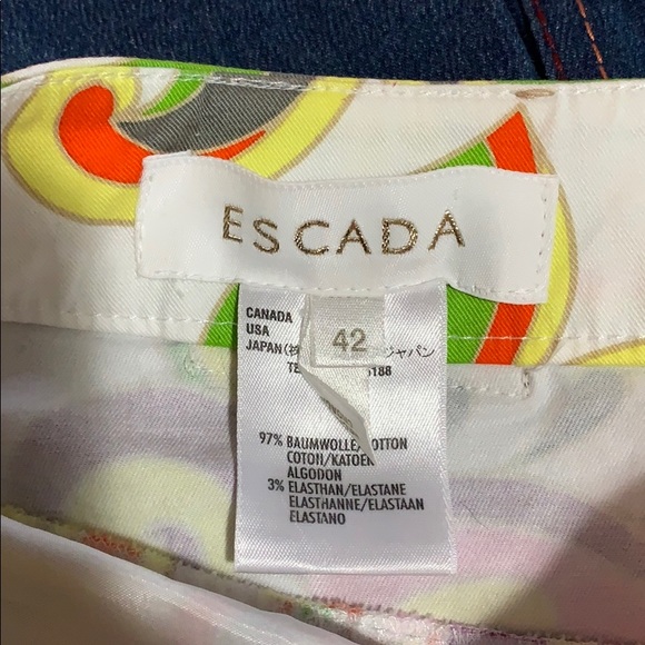Escada Multi Colored A Line Pencil Skirt - Picture 5 of 5